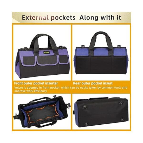 FASTECH Bolsa de herramientas de 20 pulgadas con boca