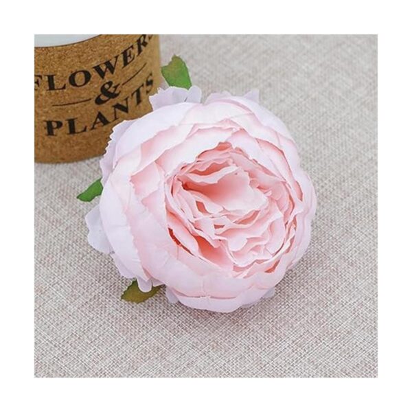FagusHome 25 cabezas de flores artificiales de peonía de