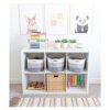 OrganiHaus Cesta negra para almacenamiento canasta de_5