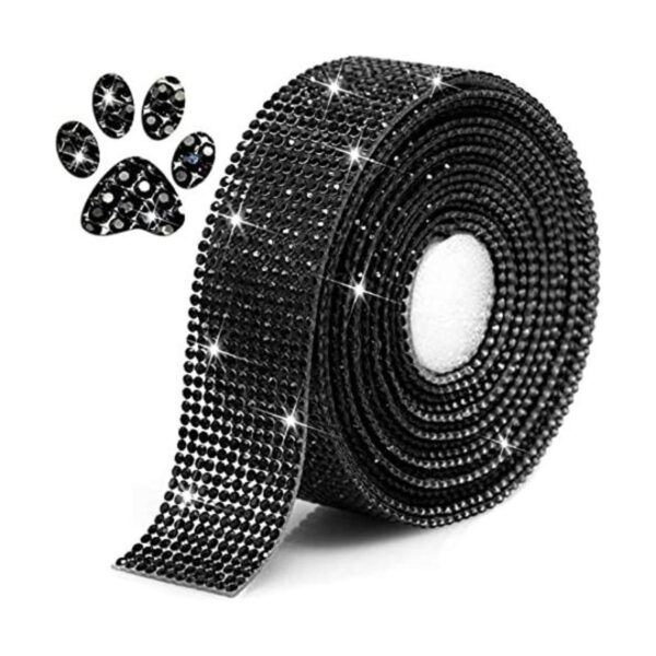 Locacrystal Cinta autoadhesiva de diamantes de imitación