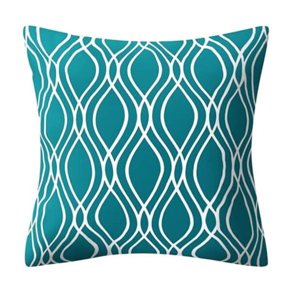 Drmstow Juego de 4 fundas de almohada color azul azulado_5
