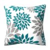 Drmstow Juego de 4 fundas de almohada color azul azulado_3