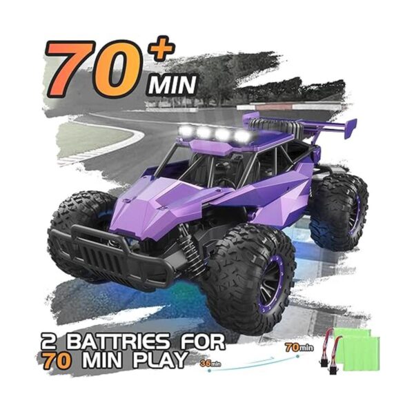 LARVEY 2WD Coche de control remoto morado a escala 116_6