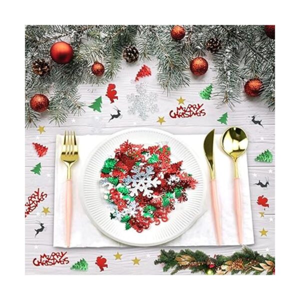 Confeti de Navidad de 3.5 onzas mesa de Navidad con