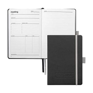 Cuaderno de reuniones con artículos de acción de HUSTLE_1