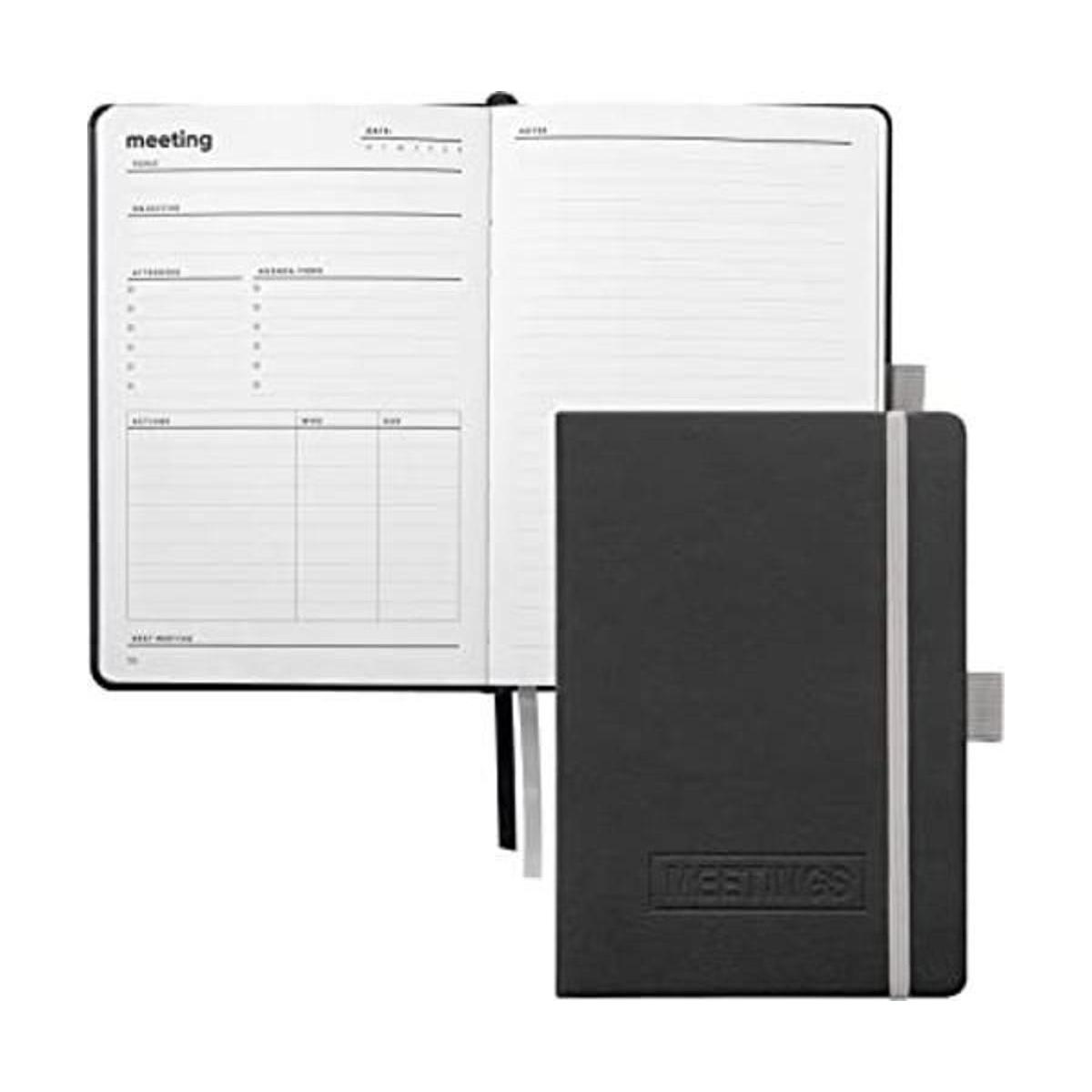 Cuaderno de reuniones con artículos de acción de HUSTLE