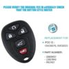 Llavero de control remoto de entrada sin llave para Chevy