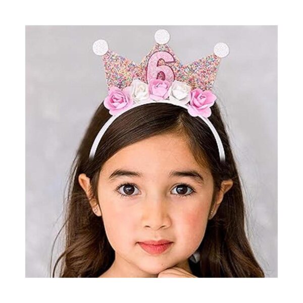 Diademas de corona de cumpleaños para niñas pequeñas_3