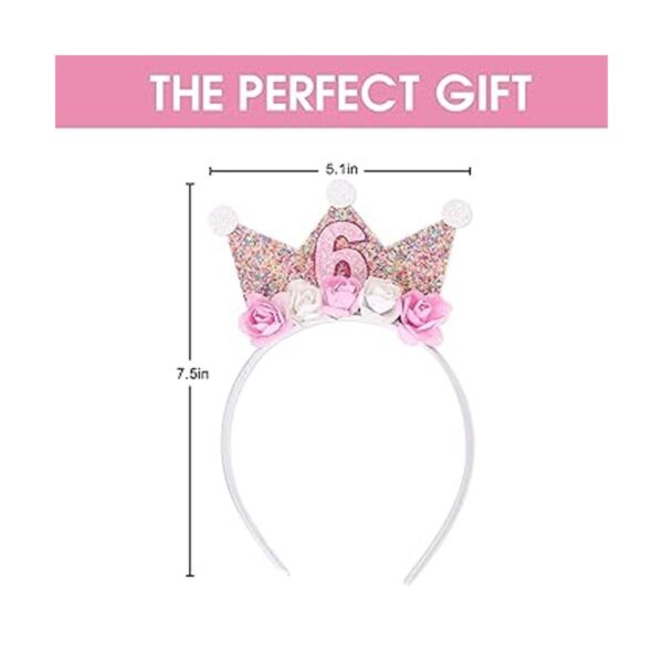 Diademas de corona de cumpleaños para niñas pequeñas_2