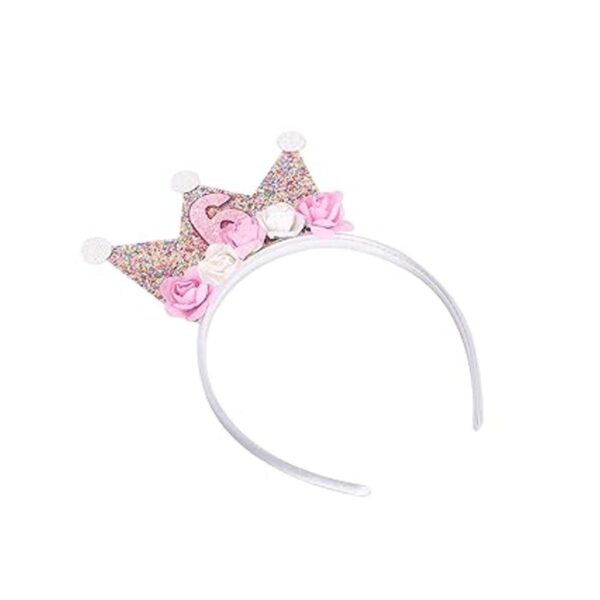 Diademas de corona de cumpleaños para niñas pequeñas_6