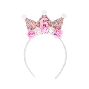 Diademas de corona de cumpleaños para niñas pequeñas_1