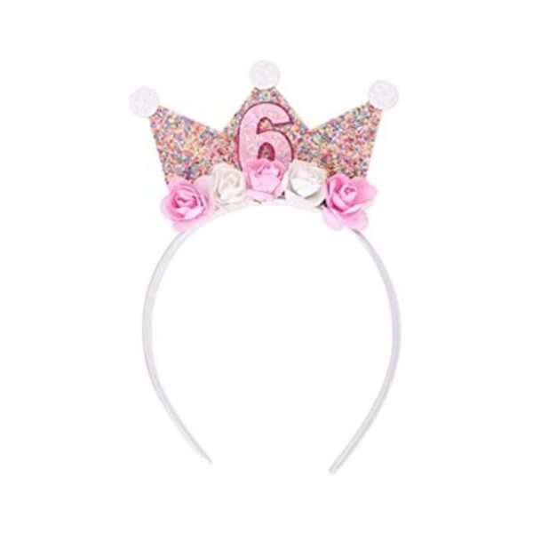 Diademas de corona de cumpleaños para niñas pequeñas_1