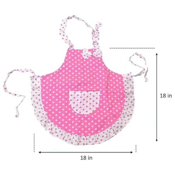 Juego de chef para niños pequeños delantal rosa sombrero_3