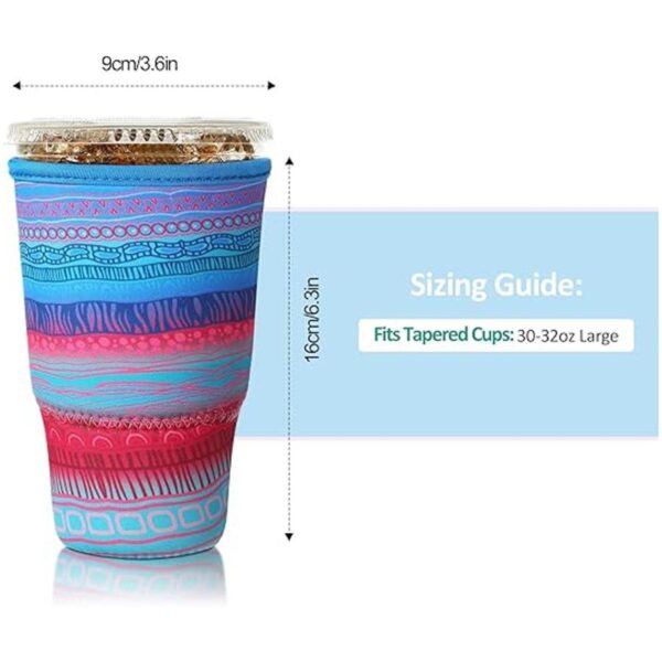 Funda aislante y reutilizable de neopreno para café y
