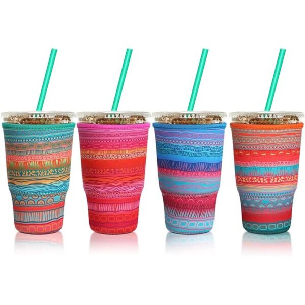 Funda aislante y reutilizable de neopreno para café y