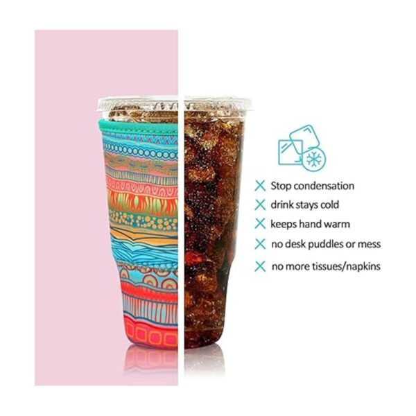 Funda aislante y reutilizable de neopreno para café y