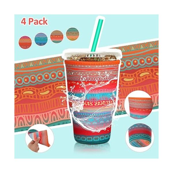 Funda aislante y reutilizable de neopreno para café y