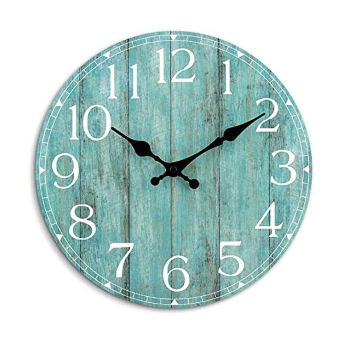 HYLANDA Reloj de pared de 10 pulgadas color verde