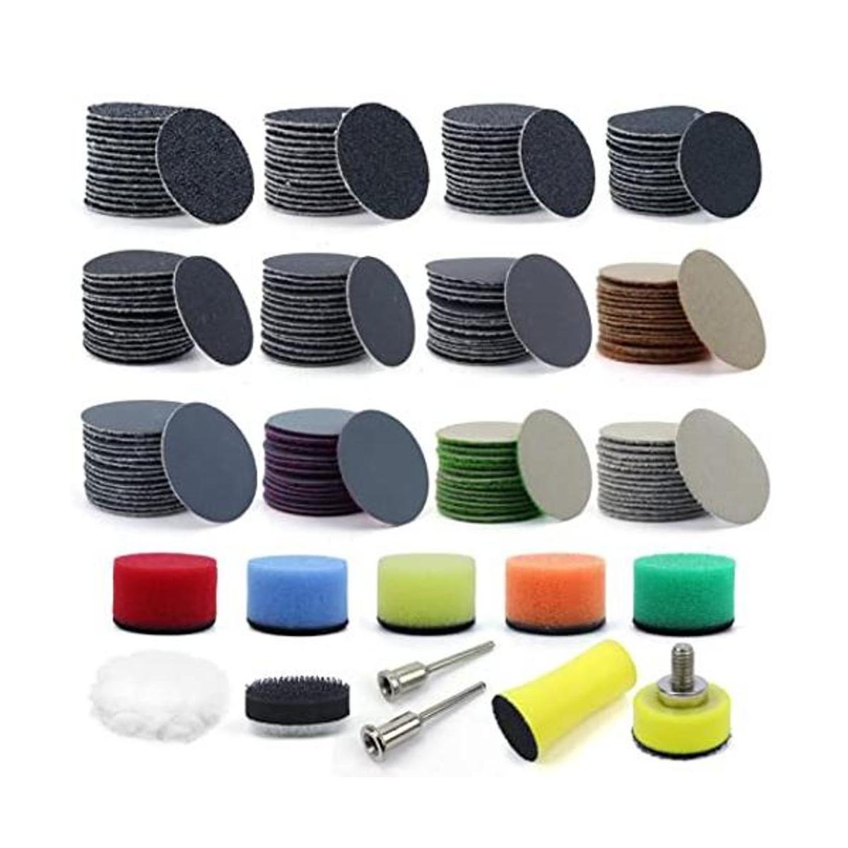 POLIWELL 191 discos de lijado de 1 pulgada con gancho y