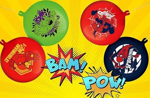 Marvel Avengers Globo de boxeo 6 paquetes con 12 bolas_6