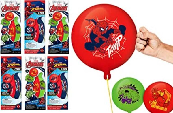 Marvel Avengers Globo de boxeo 6 paquetes con 12 bolas_1
