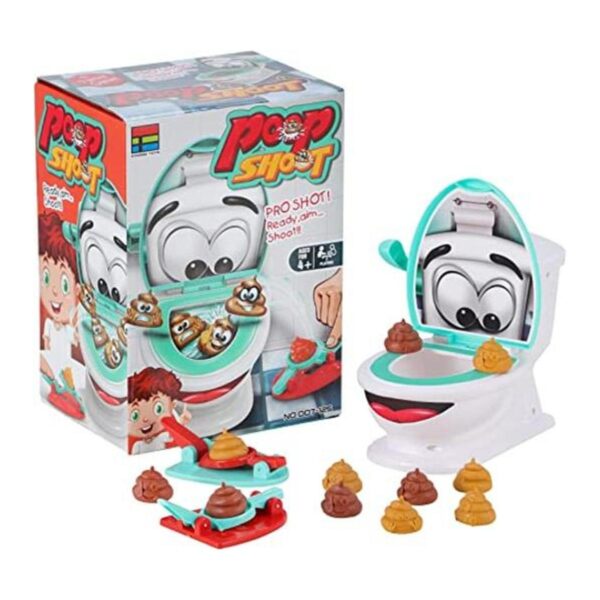 Juguete creativo Family Poop Shoot The Toilet para niños y
