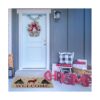 Felpudo decorativo para puerta de reno de bienvenida para