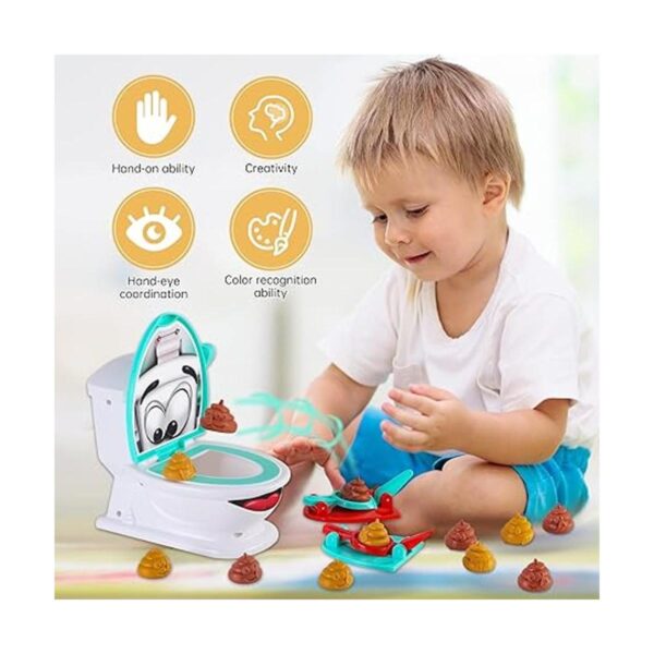 Juguete creativo Family Poop Shoot The Toilet para niños y