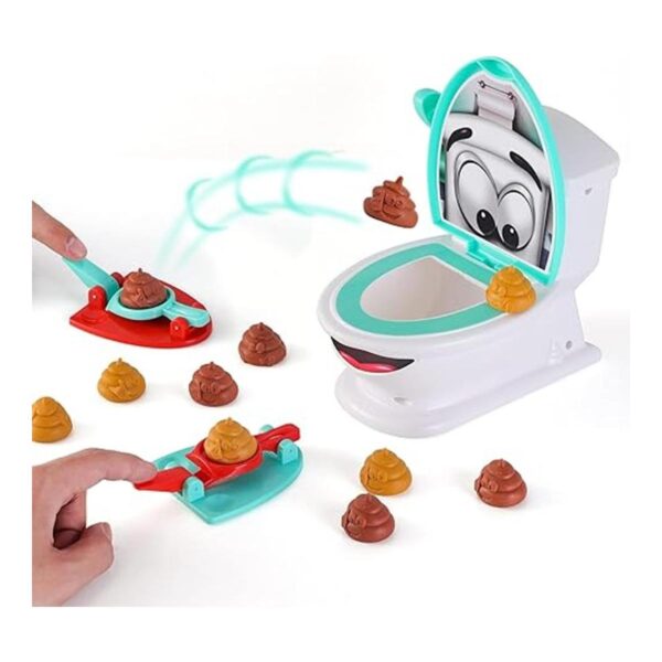 Juguete creativo Family Poop Shoot The Toilet para niños y