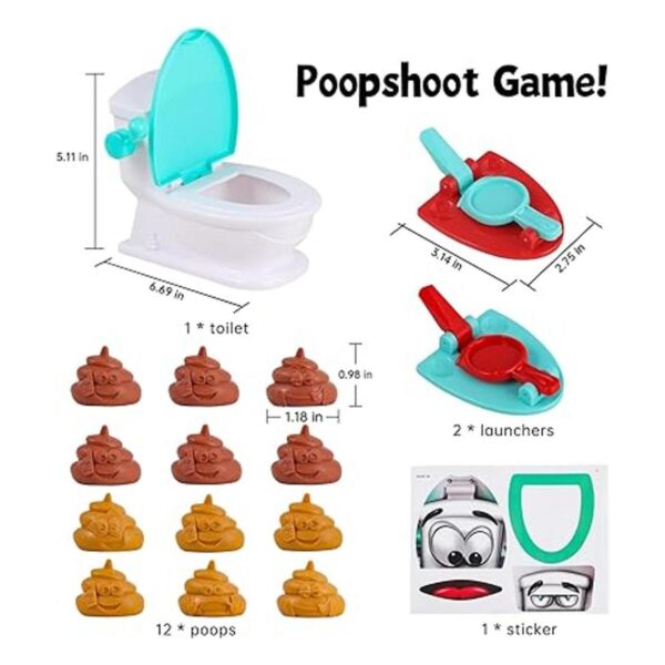 Juguete creativo Family Poop Shoot The Toilet para niños y