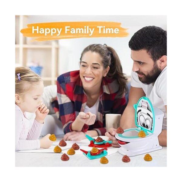 Juguete creativo Family Poop Shoot The Toilet para niños y