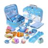 PREWORLD Juego de fiesta de té para niñas pequeñas 46_1