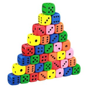 Juego de dados de espuma de 36 piezas de dados suaves_1