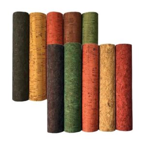 Fbshicung Juego de 10 hojas de piel sintética de corcho de_1