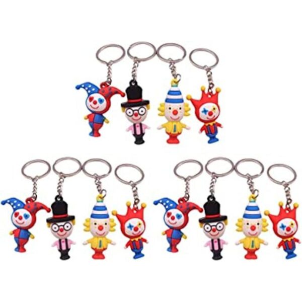NUOBESTY Llaveros con forma de payaso llaveros hechos a_1