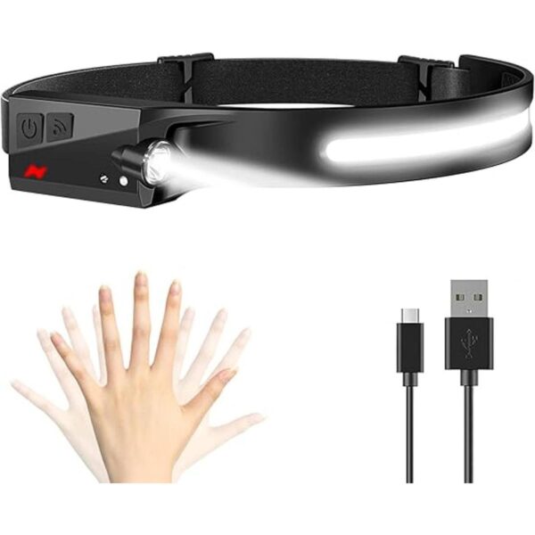 Linterna frontal recargable súper brillante de 230 haz_1
