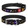 Collar de cuero para perro con diseño de la NASA collares