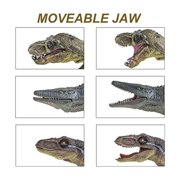 LAVESOM Juego de 6 juguetes de dinosaurio gigante_2