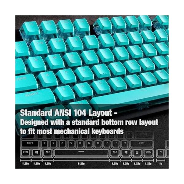 GunMjo Teclado Crystal Pudding para teclado de juegos con