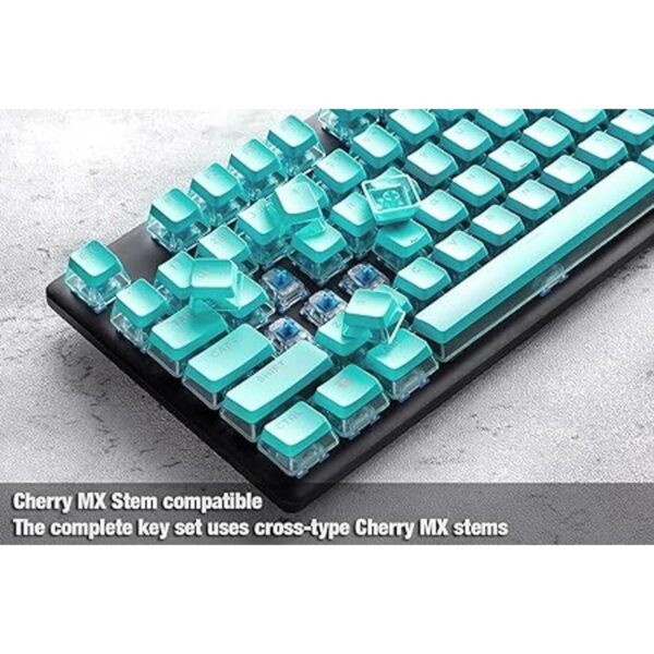 GunMjo Teclado Crystal Pudding para teclado de juegos con