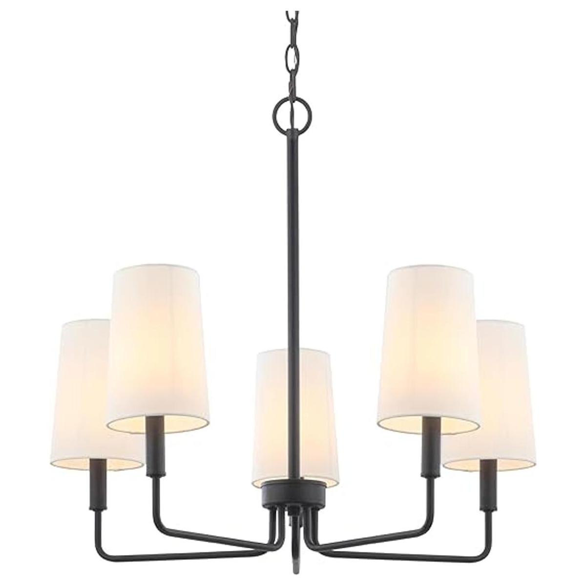 Homebelife Lámpara de araña de granja 5 luces modernas de