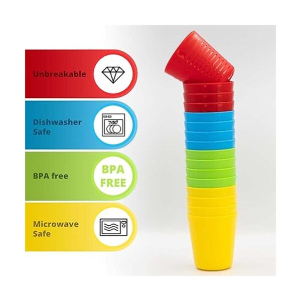 Juego de 16 tazas de cocina para niños juego de vasos de