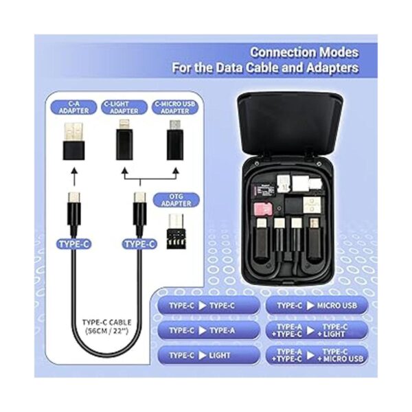 Tarjeta de cable compacta multifuncional con cable USBC de_3