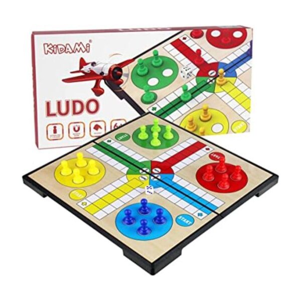 KIDAMI Ludo Juego de mesa magnética juego de aprendizaje_1