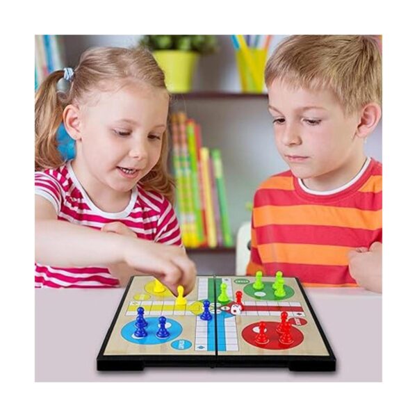 KIDAMI Ludo Juego de mesa magnética juego de aprendizaje_3