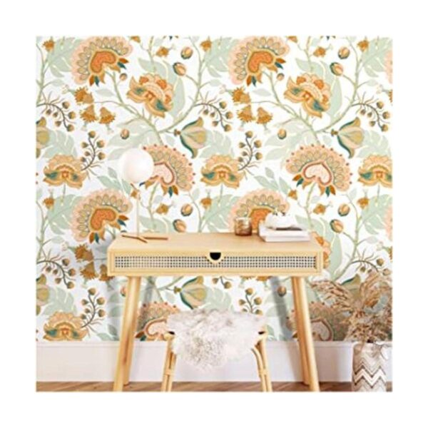 Floralplus Papel tapiz bohemio con flores de chomper_1