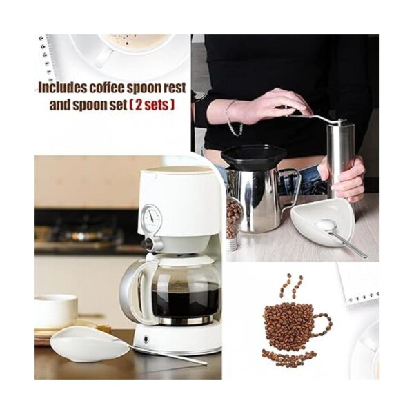 4 cucharas de café y cucharas pequeñas cucharaditas de