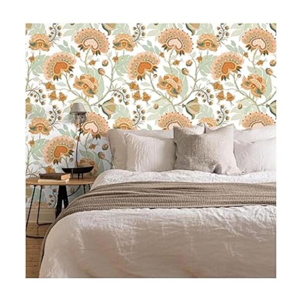 Floralplus Papel tapiz bohemio con flores de chomper_2