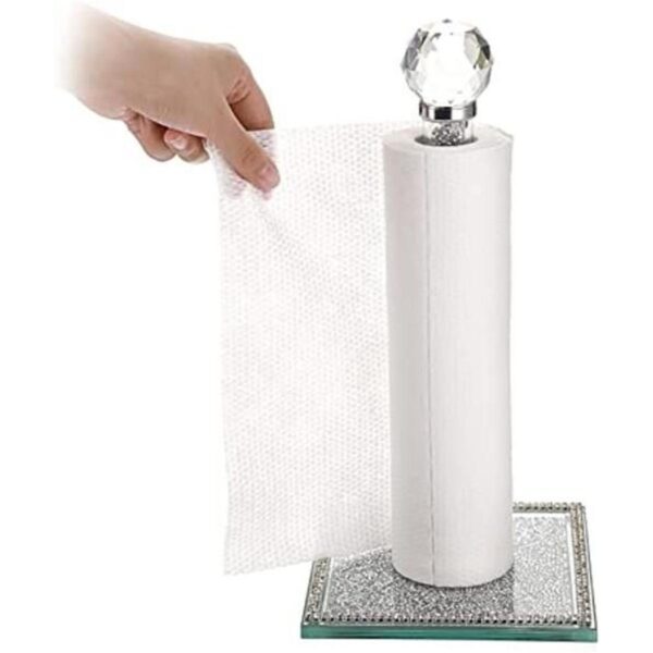 JUXYES Soporte vertical para rollos de toallas de papel de