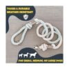 PUPPYSENTIALS Correas de cuerda para perros cuerda para
